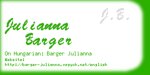 julianna barger business card